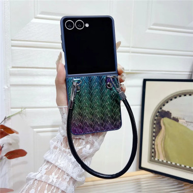 Coque Samsung Galaxy Z Flip 8 Tressée avec Dragonne