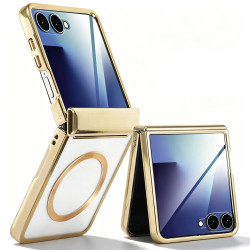 Coque Samsung Galaxy Z Flip 8 Magnétique Cadre Métallisé