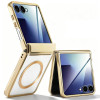 Coque Samsung Galaxy Z Flip 8 Magnétique Cadre Métallisé