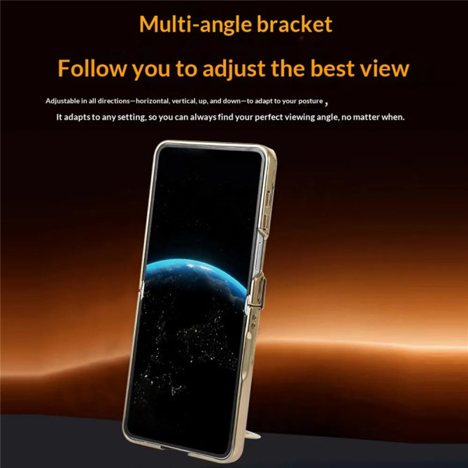Coque Samsung Galaxy Z Flip 8 Magnétique Anneau Rotatif Transparent