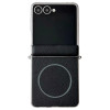 Coque Samsung Galaxy Z Flip 8 Magnétique Effet Cuir avec Protection de Charnière