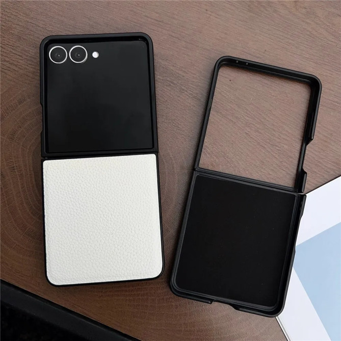 Coque Samsung Galaxy Z Flip 8 Effet Cuir Grainé