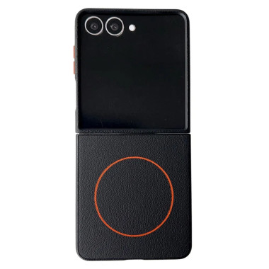 Coque Samsung Galaxy Z Flip 8 Magnétique Effet Cuir