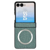 Coque Samsung Galaxy Z Flip 8 Magnétique Texture Tissu avec Protection de Charnière