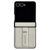 Coque Samsung Galaxy Z Flip 8 Effet Cuir avec Support Invisible