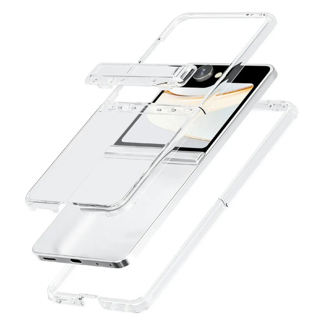 Coque Samsung Galaxy Z Flip 8 Transparente Anti-Jaunissement Renforcée
