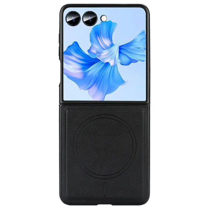 Coque Samsung Galaxy Z Flip 8 Effet Cuir Aimant N52 Doublure Microfibre