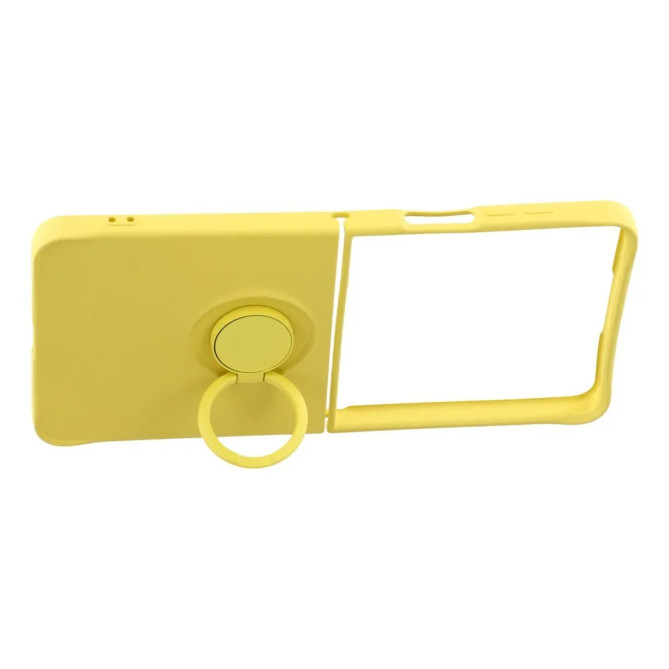 Coque Silicone Liquide Anneau Dragonne Galaxy Z Flip 8