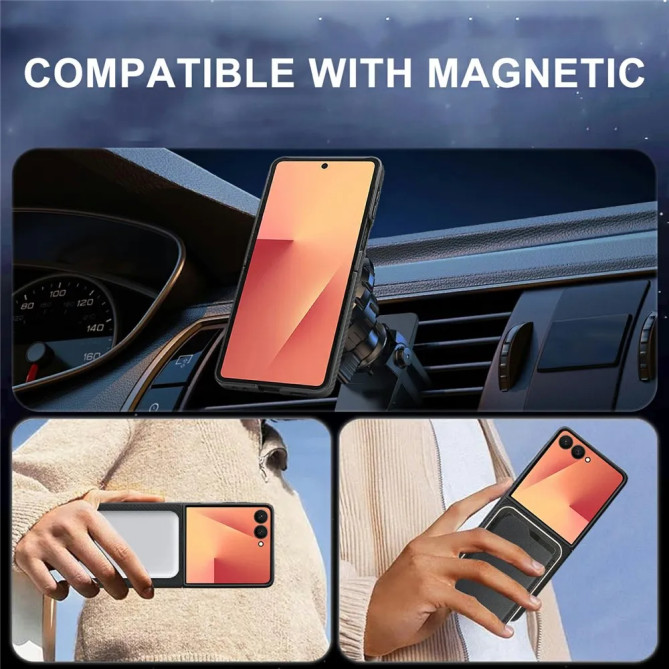 Coque Fibre de Carbone Chute 3m Galaxy Z Flip 8 Magnétique