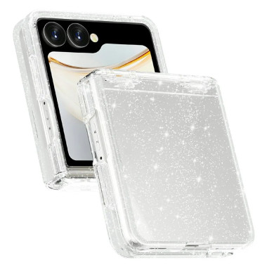 Coque Samsung Galaxy Z Flip 8 Transparente Paillettes Antichoc