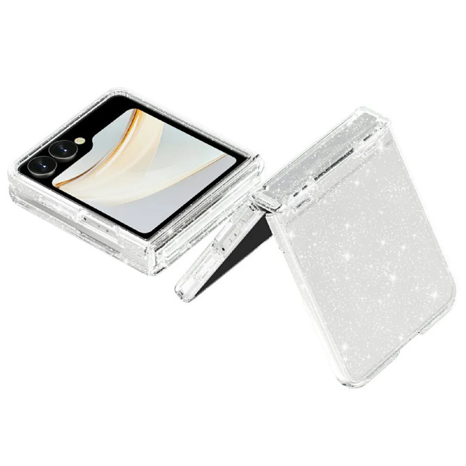 Coque Samsung Galaxy Z Flip 8 Transparente Paillettes Antichoc