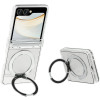 Coque Samsung Galaxy Z Flip 8 Transparente Support Rotatif Magnétique 2400 Gauss