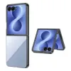 Coque Samsung Galaxy Z Flip 8 Transparente Contour Irisé Touches Ajourées - Couleurs: Noir
