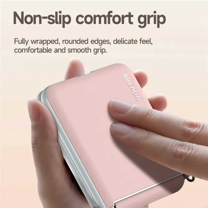Coque Samsung Galaxy Z Flip 8 SULADA Charnière à Rappel Automatique avec Dragonne - Couleurs: Rose