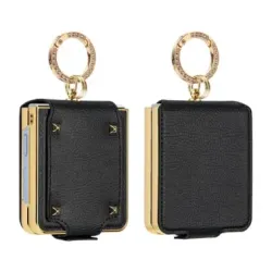 Coque Samsung Galaxy Z Flip 8 ROCK avec Anneau - Couleurs: Noir