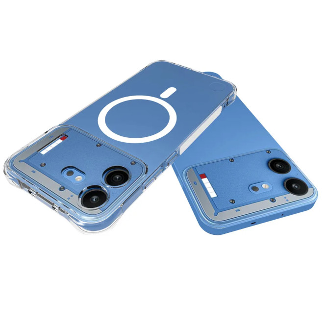 Coque Nothing Phone (4b) Magnétique Transparente avec Film Écran Verre Trempé