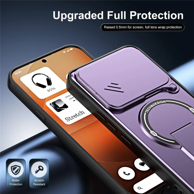 Coque Nothing Phone (4a) Pro Cache-Objectif Coulissant avec Support