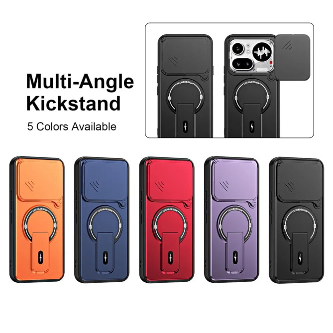 Coque Nothing Phone (4a) Pro Cache-Objectif Coulissant avec Support