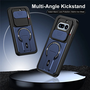 Coque Nothing Phone (4a) Cache-Objectif Coulissant avec Support