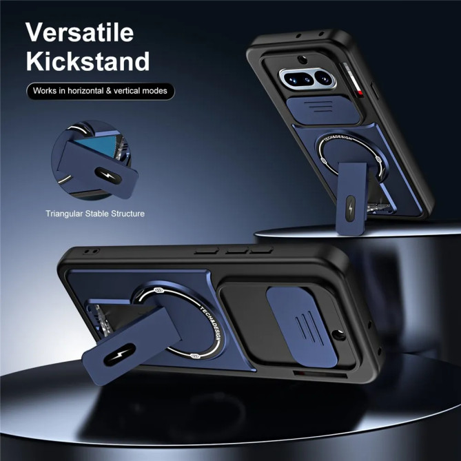 Coque Nothing Phone (4a) Cache-Objectif Coulissant avec Support