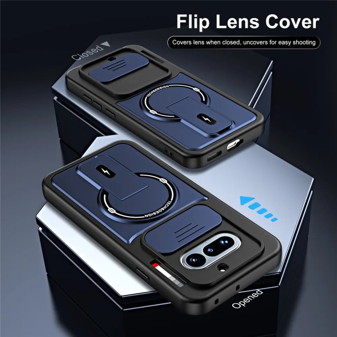 Coque Nothing Phone (4a) Cache-Objectif Coulissant avec Support