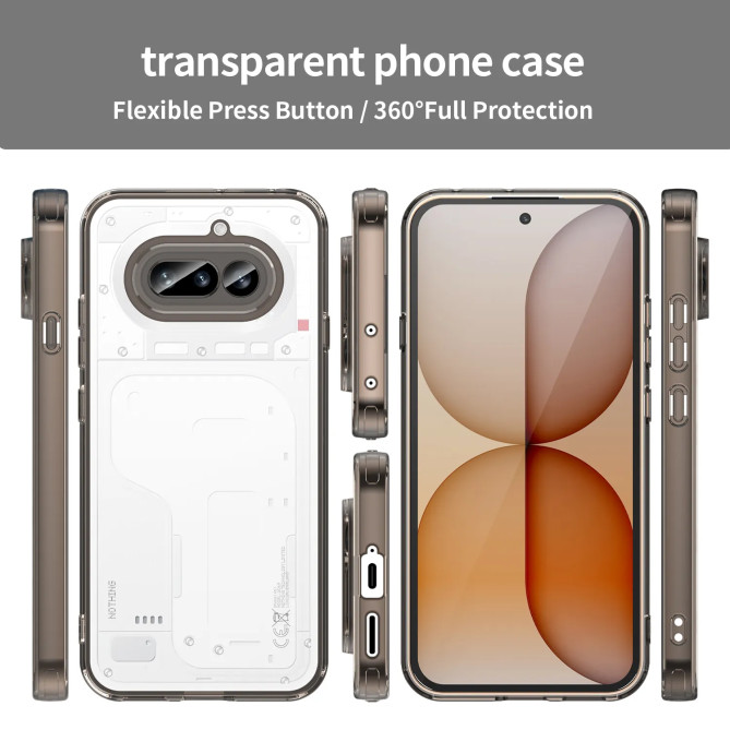 Coque Transparente Anti-Jaunissement Airbags Nothing 4a