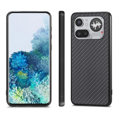 Coque Fibre Carbone Effet Cuir Nothing Phone 4a Pro