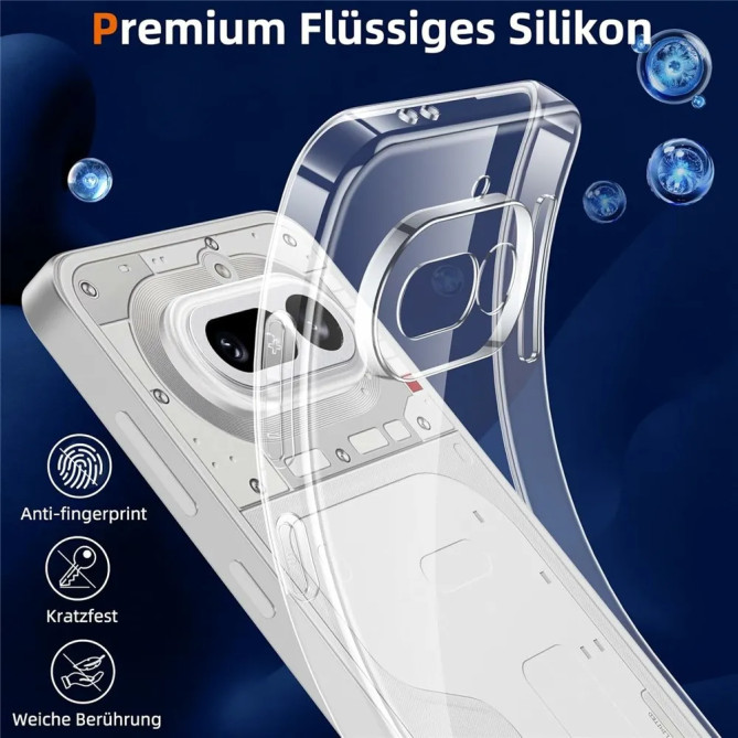 Coque Transparente 2 Verres Trempés Nothing Phone 4a
