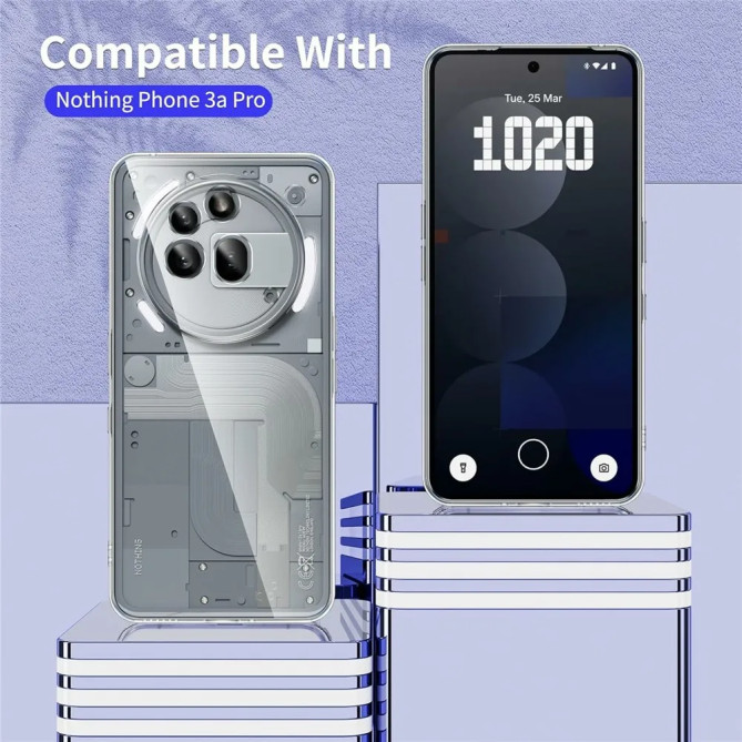 Coque Transparente 2 Verres Trempés Nothing Phone 3a Pro