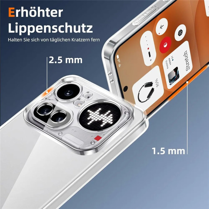 Coque Transparente 2 Verres Trempés Nothing Phone 4a Pro