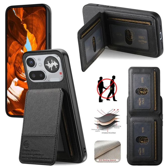 Coque Porte-Cartes RFID Fenêtre Photo Nothing 4a Pro