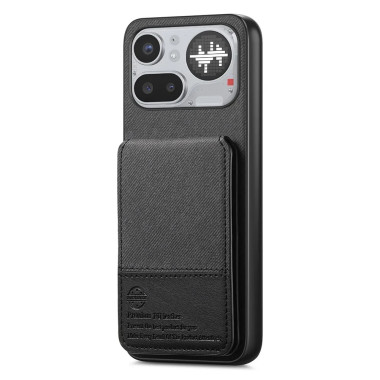 Coque Nothing Phone (4a) Pro Texture Toile Sergée Porte-Cartes RFID