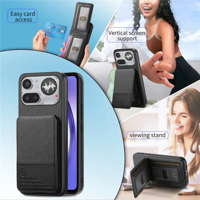 Coque Porte-Cartes RFID Fenêtre Photo Nothing 4a Pro