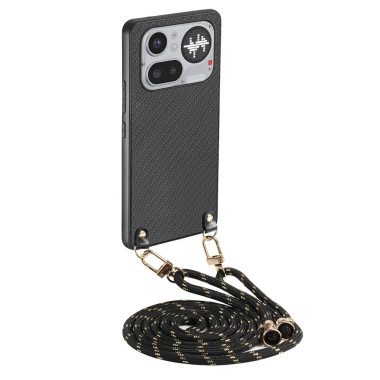 Coque Bandoulière Fibre Carbone Nothing Phone 4a Pro
