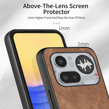 Coque Effet Cuir Rétro Minimaliste Nothing Phone 4a Pro