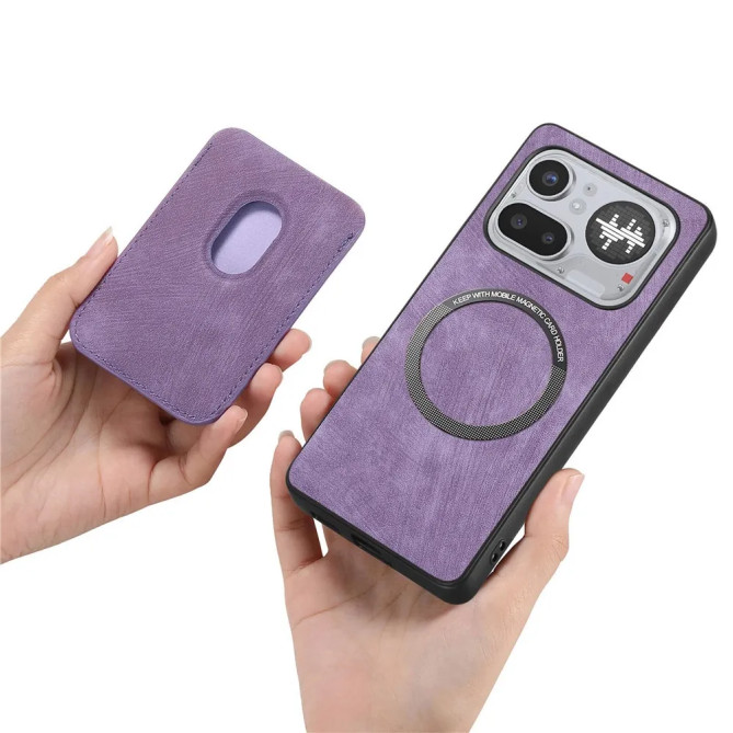 Coque Simili Cuir Rétro Porte-Cartes Nothing 4a Pro