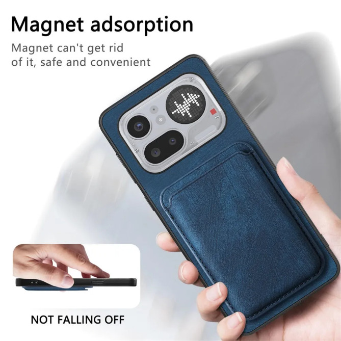 Coque Simili Cuir Rétro Porte-Cartes Nothing 4a Pro