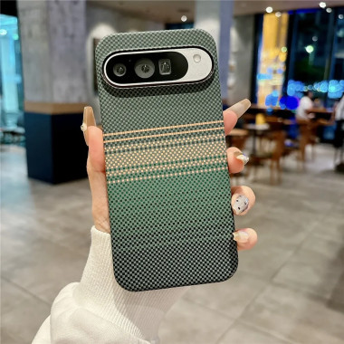 Coque Google Pixel 11 Pro XL effet fibre aramide magnétique