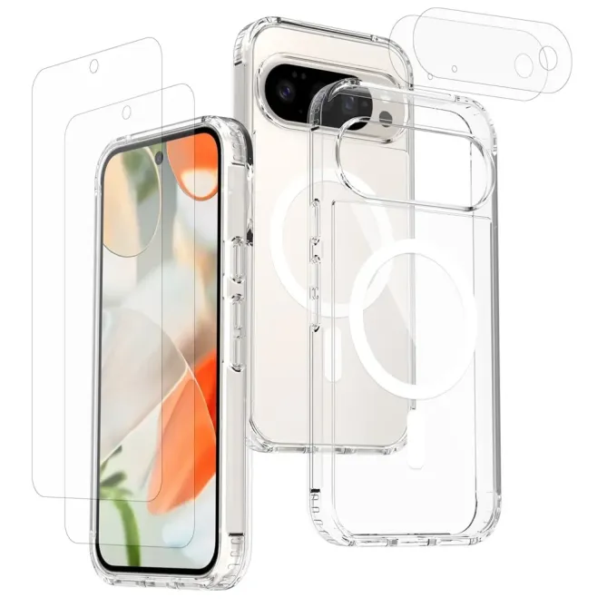 Coque Google Pixel 11 Pro transparente magnétique 5 en 1
