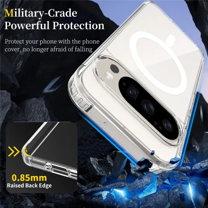 Coque Google Pixel 11 Pro transparente magnétique 5 en 1