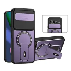 Coque Google Pixel 11 Pro XL Cache-Objectif Coulissant avec Support