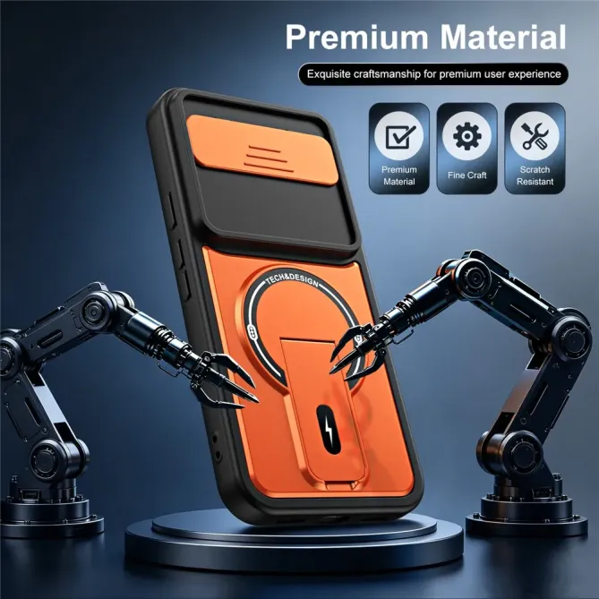 Coque Google Pixel 10 Pro XL Cache-Objectif Coulissant avec Support