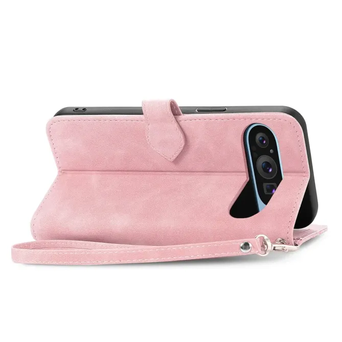 Housse portefeuille à zip motif fleuri pour Google Pixel 11 Pro et 11