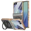 Coque Samsung Galaxy Z Flip 8 Texture Aramide avec Support 360 degrés