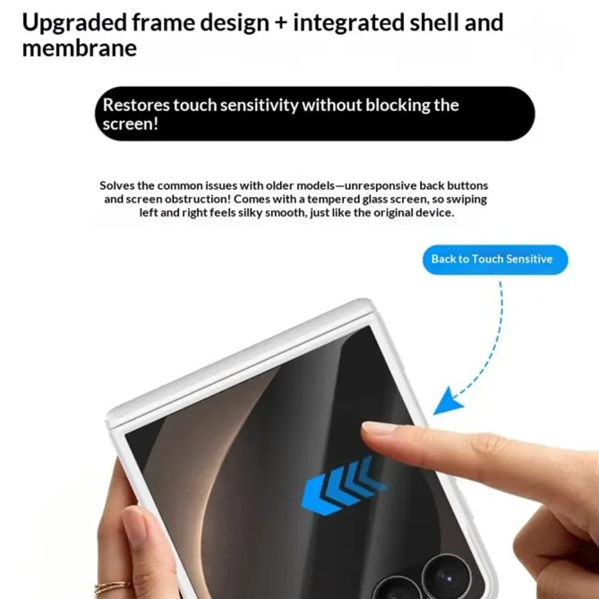 Coque Samsung Galaxy Z Flip 8 Charnière Magnétique avec Béquille Verticale Escamotable