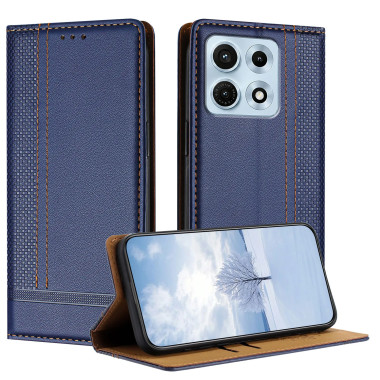 Flip Cover Motorola Edge 70 Max Coutures avec Porte-Cartes