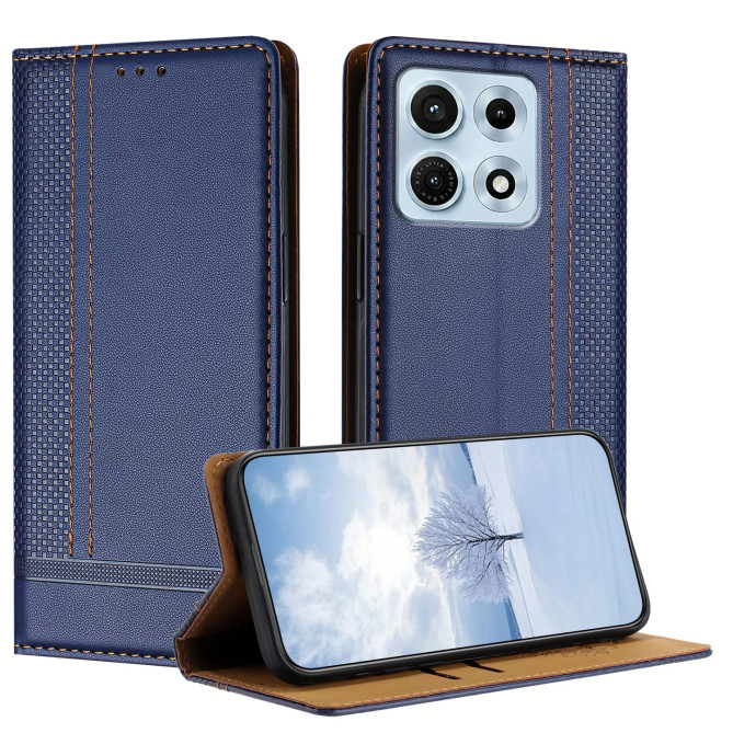 Flip Cover Motorola Edge 70 Max Coutures avec Porte-Cartes
