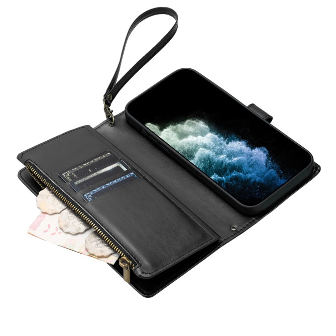 Housse Motorola Edge 70 Max Zippée Porte-Cartes Simili Cuir