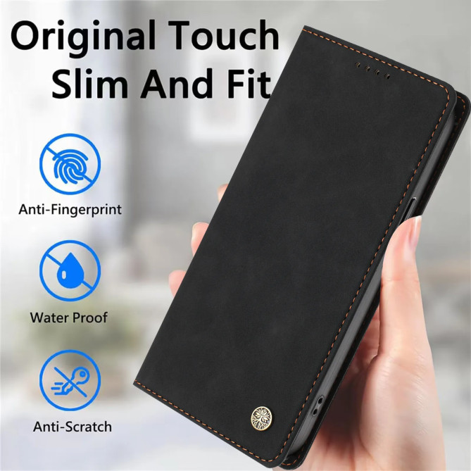 Housse Motorola Edge 70 Max Rabat Porte-cartes Simili Cuir Suédé