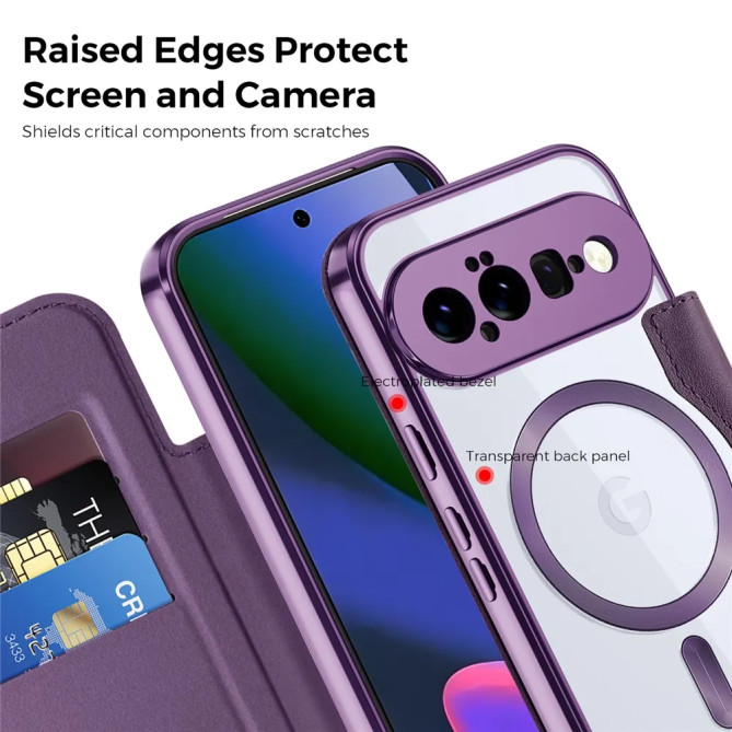 Coque Google Pixel 11 avec rabat RFID magnétique